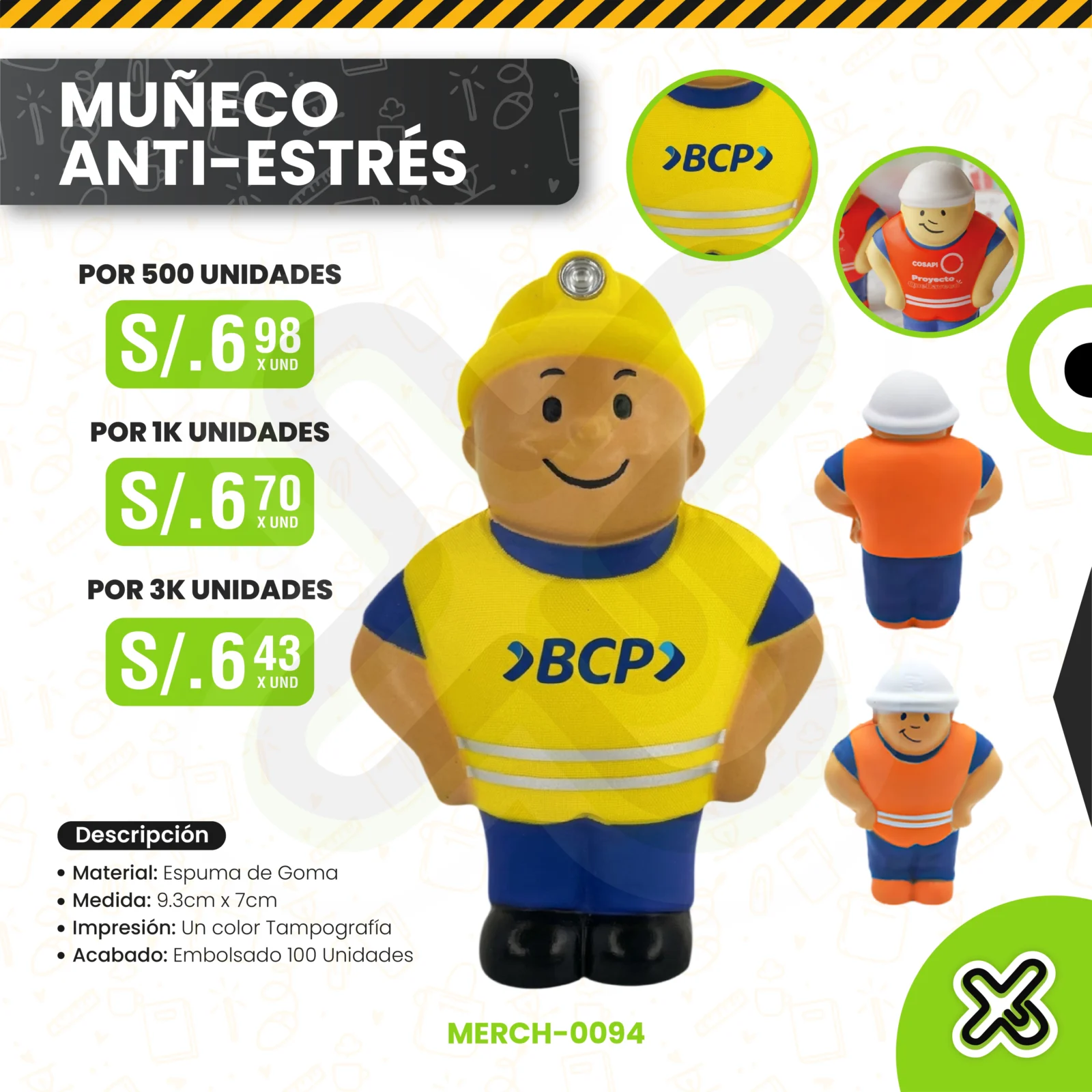 Muñeco Anti Estrés personalizado para empresas