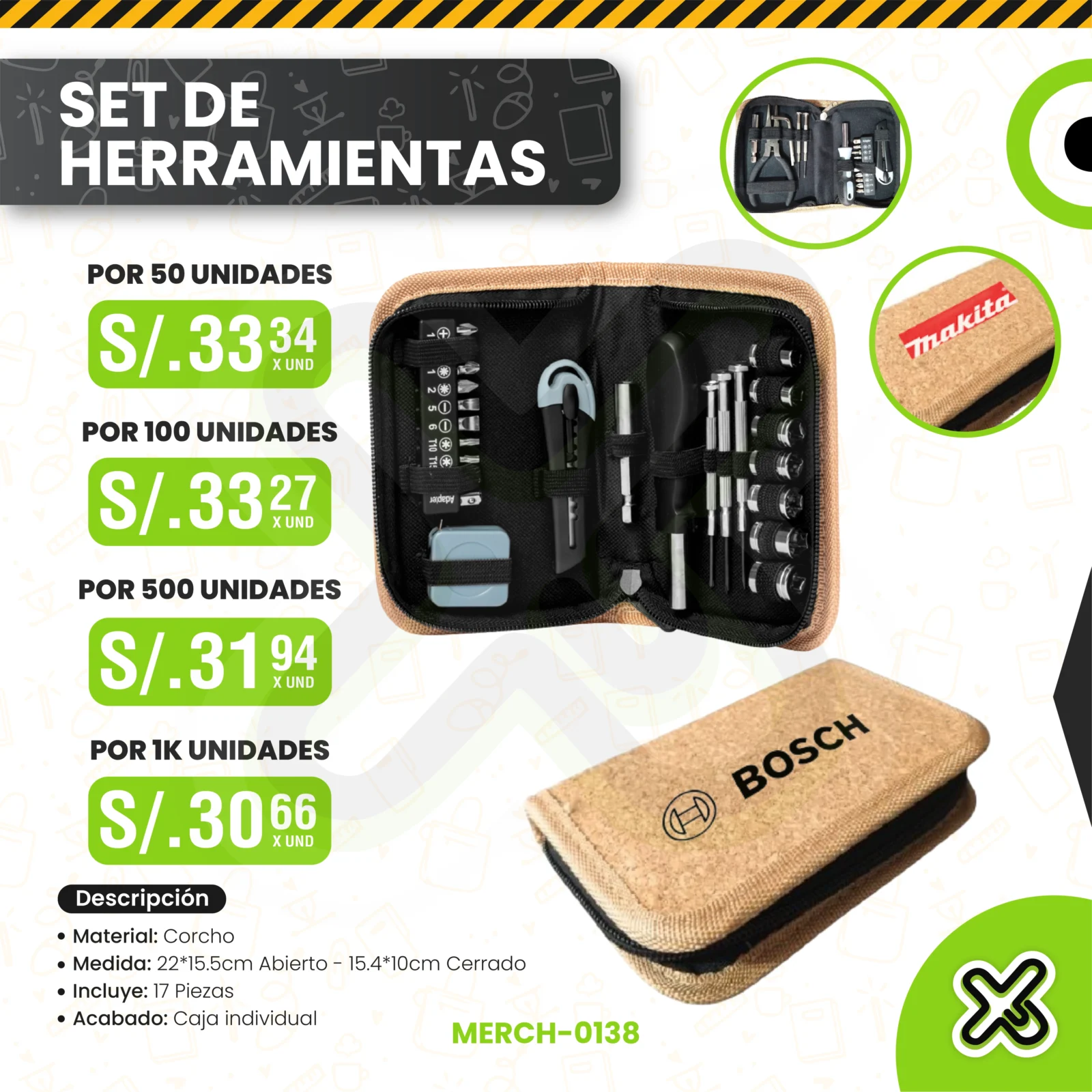 Set De Herramientas personalizado para empresas