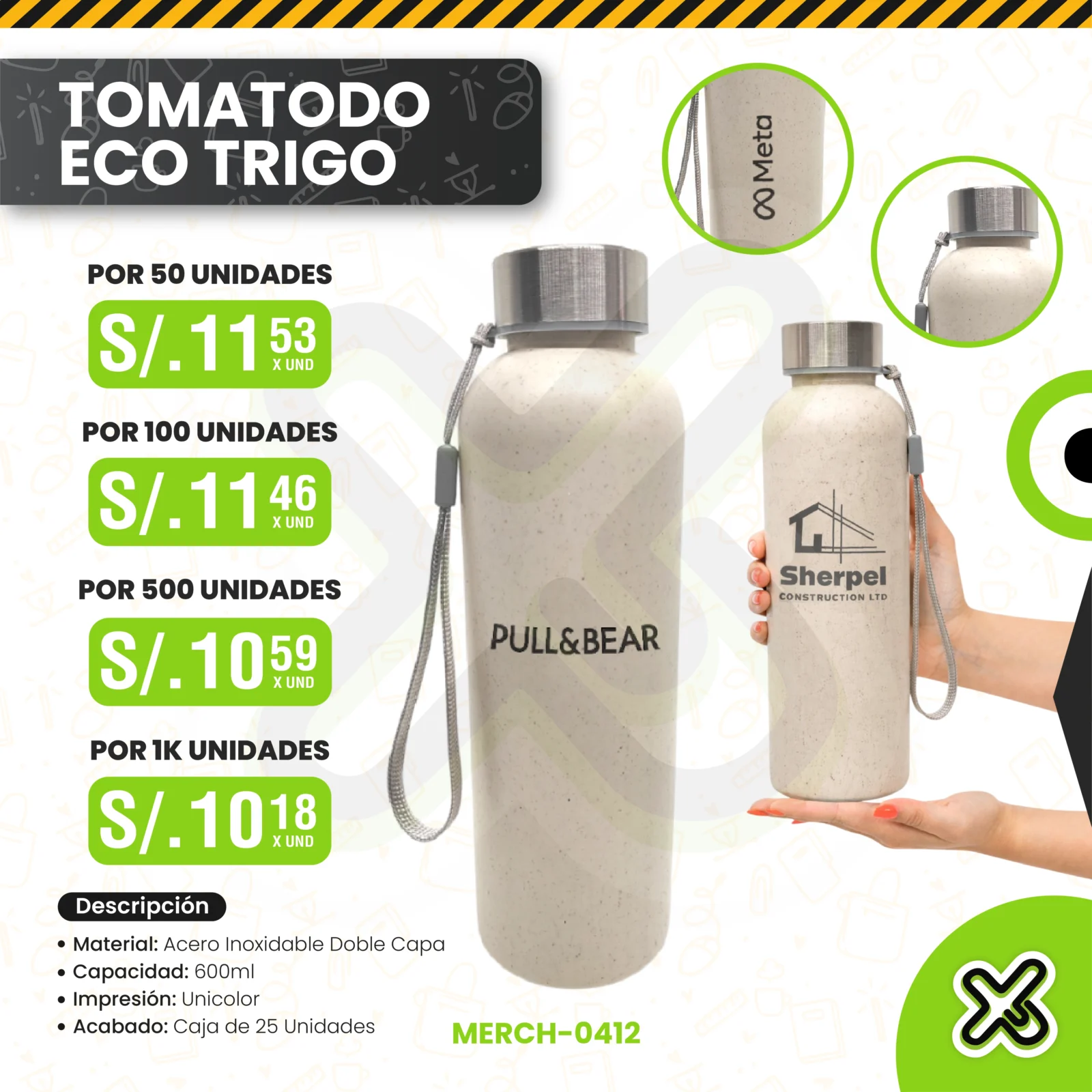 Tomatodo Eco Trigo personalizado para empresas