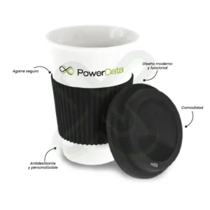 Mug De Ceramica Con Agarradera De Silicona publicitario para empresas