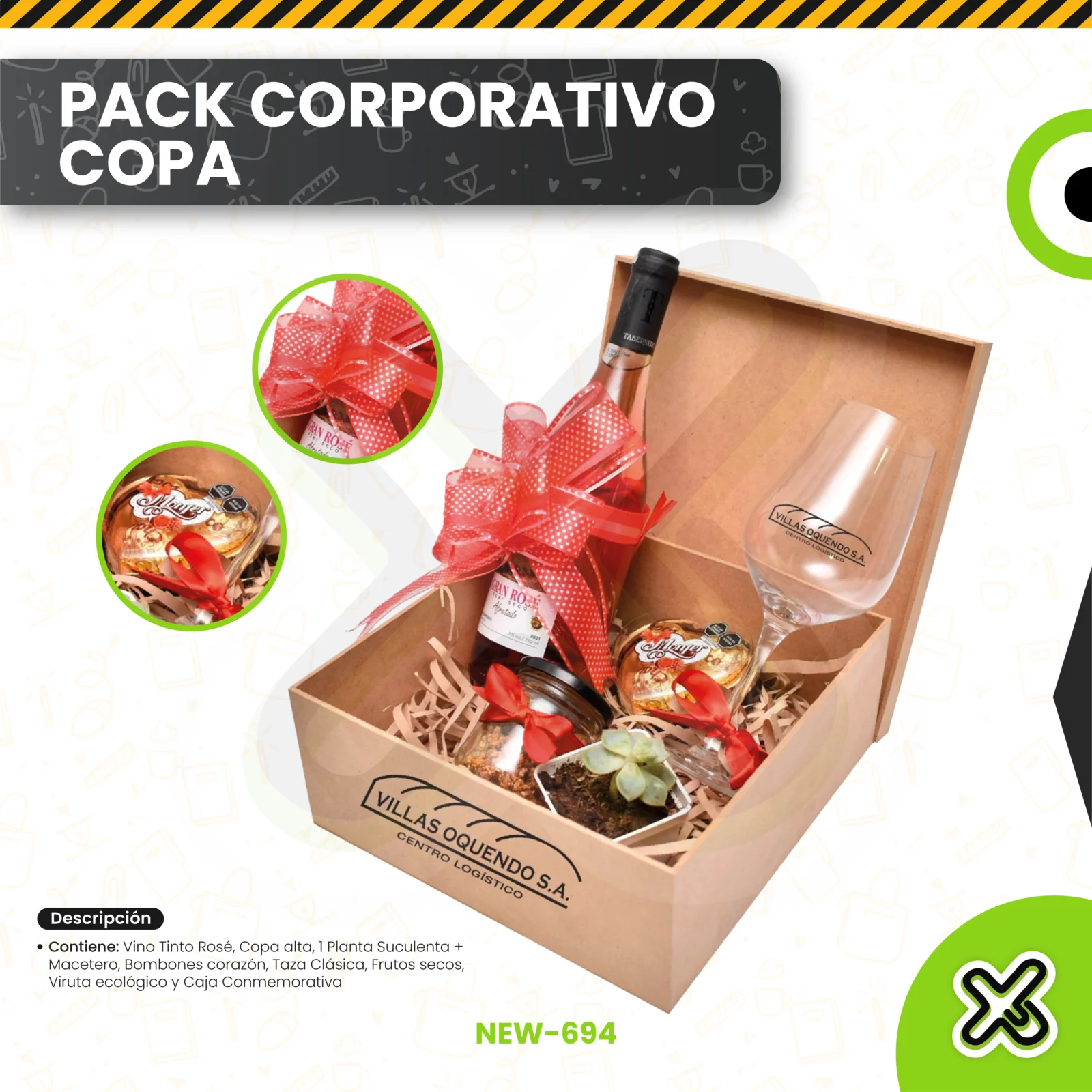 Pack Corporativo Copa personalizado para empresas