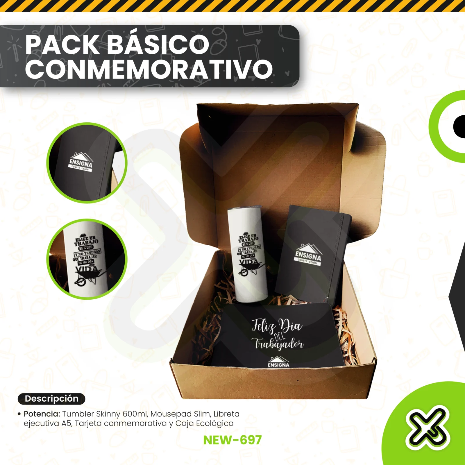 Pack Básico Conmemorativo personalizado para empresas