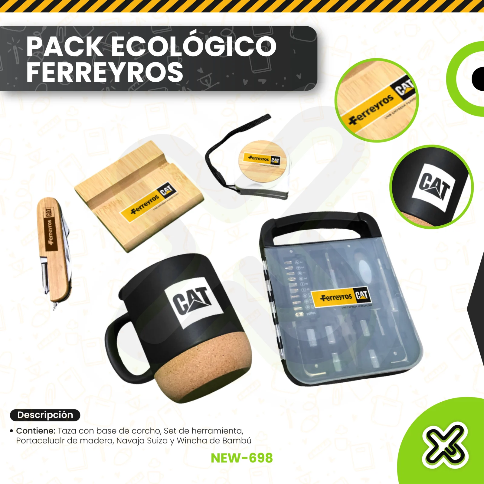 Pack Ecológico Ferreyros personalizado para empresas