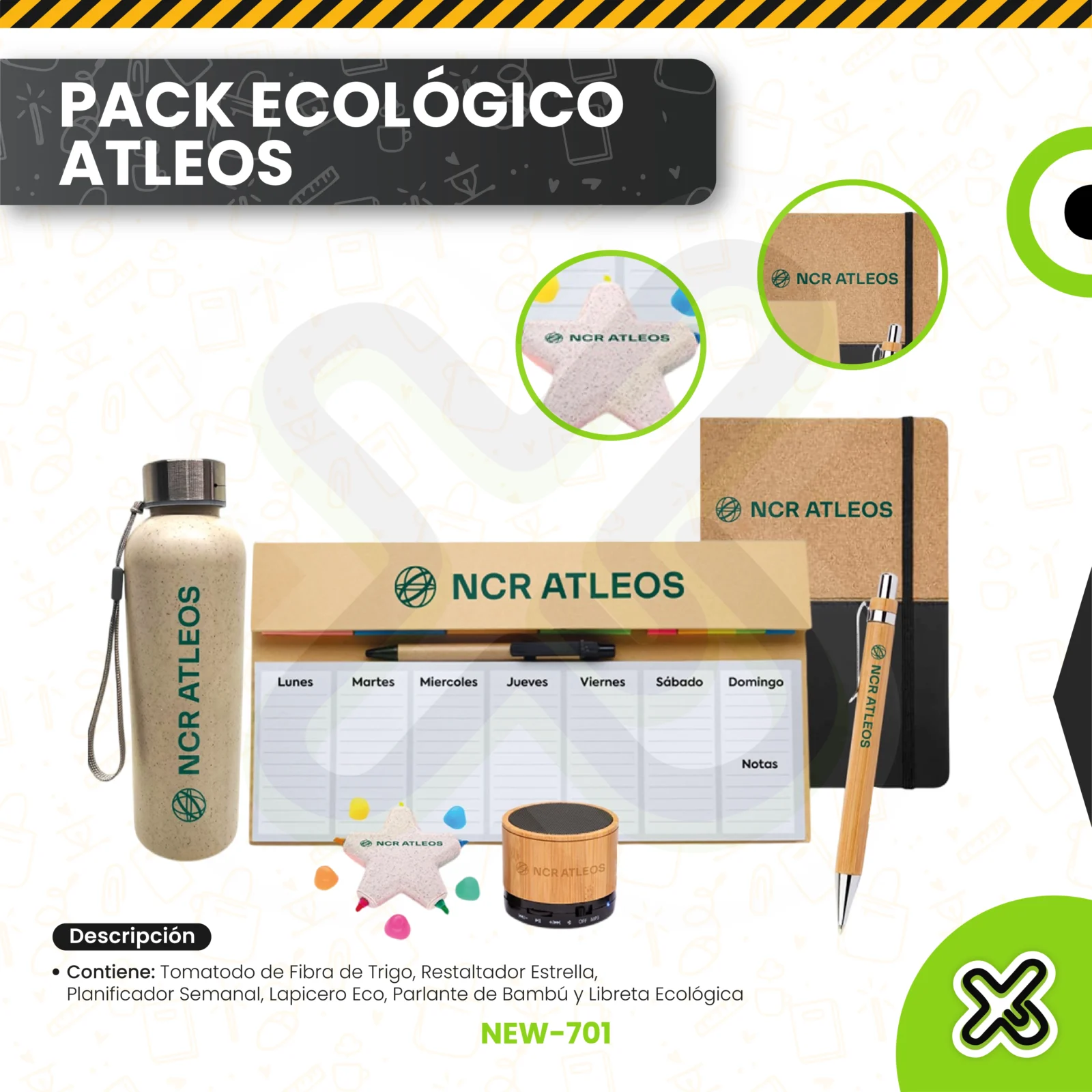 Pack Ecológico Atleos personalizado para empresas