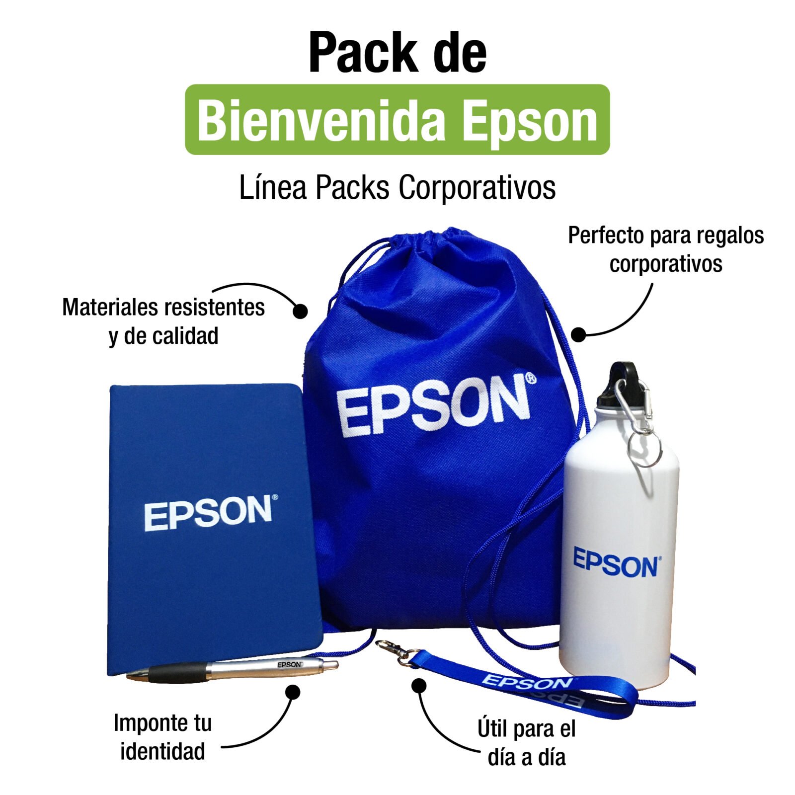 Pack Bienvenida Epson publicitario para empresas