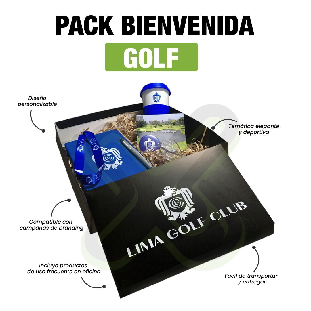 Pack Bienvenida Golf publicitario para empresas