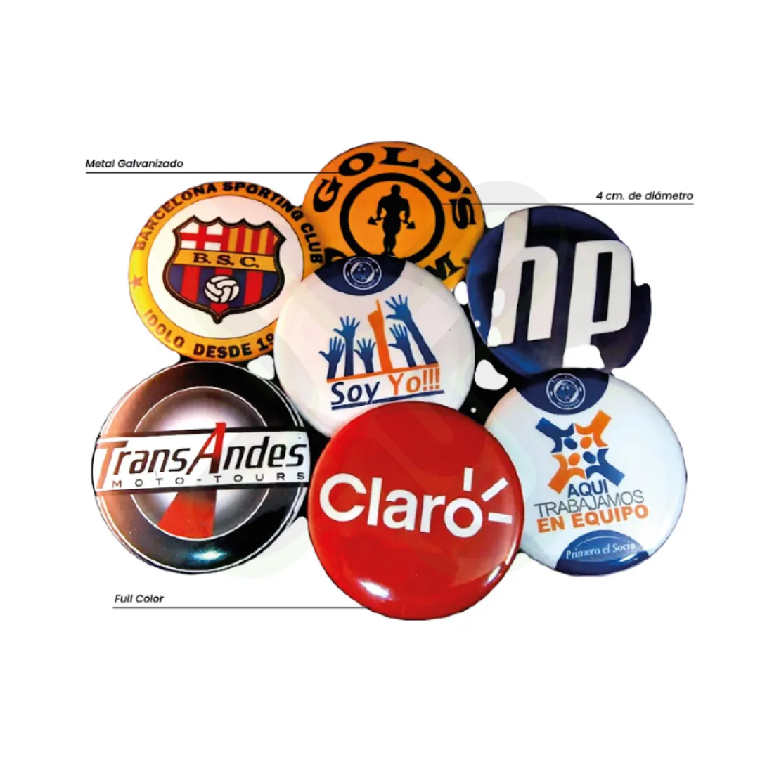 Pin Chapita personalizado con logo