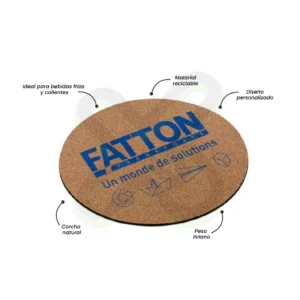Posavasos Corcho personalizado para empresas