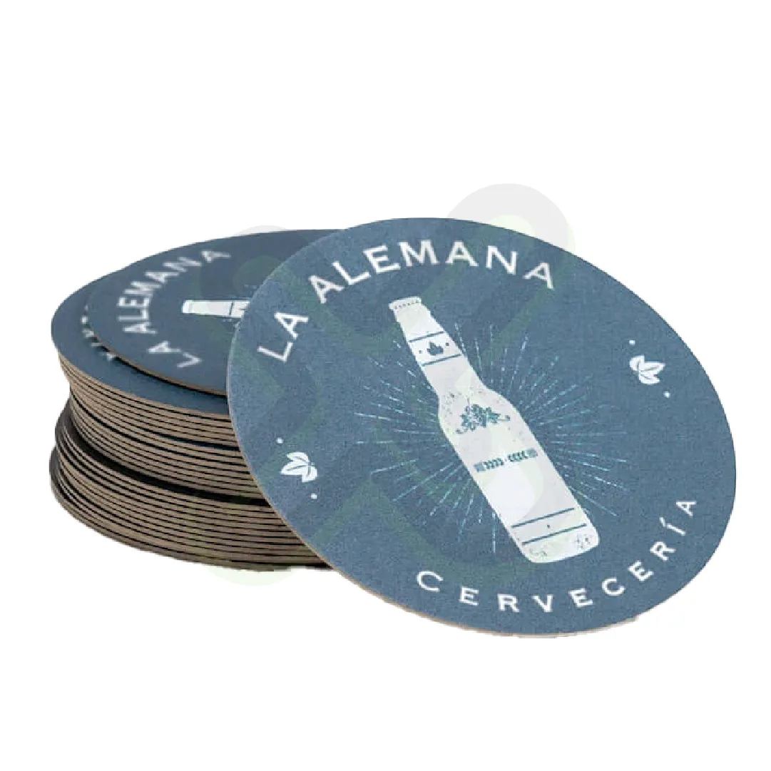 Posavasos De Carton personalizado con logo