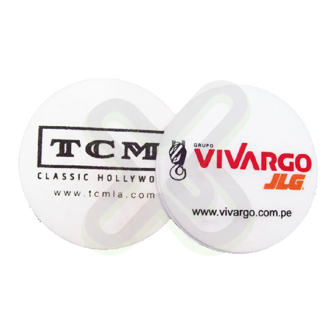 Posavasos Pelon personalizado con logo