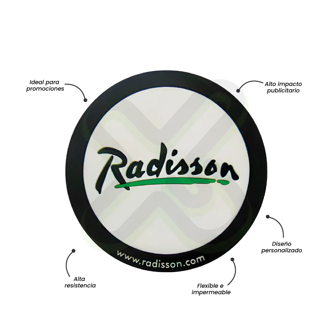 Posavasos Plastisol publicitario para empresas