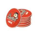 Posavasos Plastisol personalizado con logo