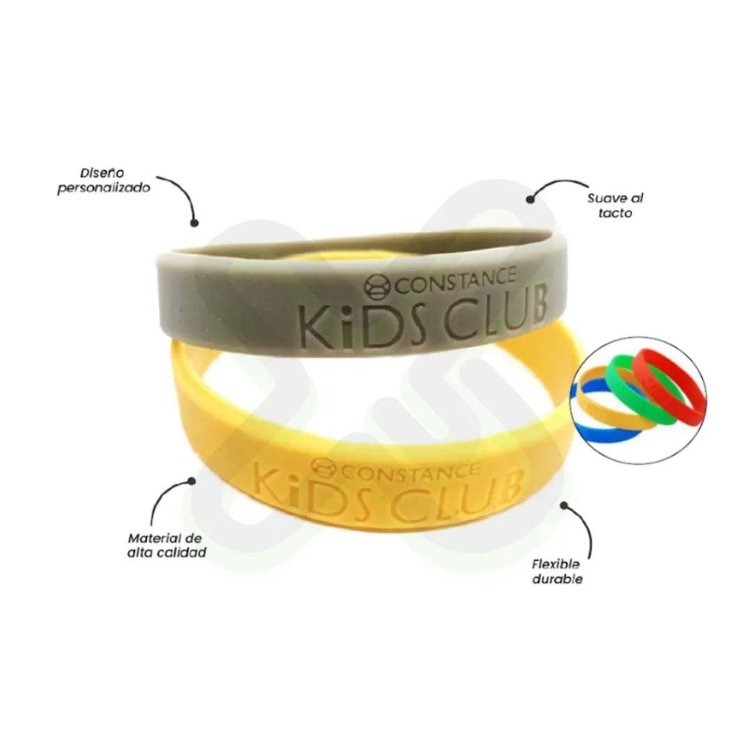 Pulsera De Goma Bajo Relieve publicitario para empresas
