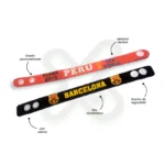 Pulsera De Goma Con Broche Impresion Alto Relieve publicitario para empresas