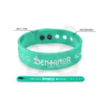 Pulsera De Goma Con Broche Impresion Un Color personalizado con logo