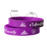 Pulsera De Goma Impresion A Un Color publicitario para empresas