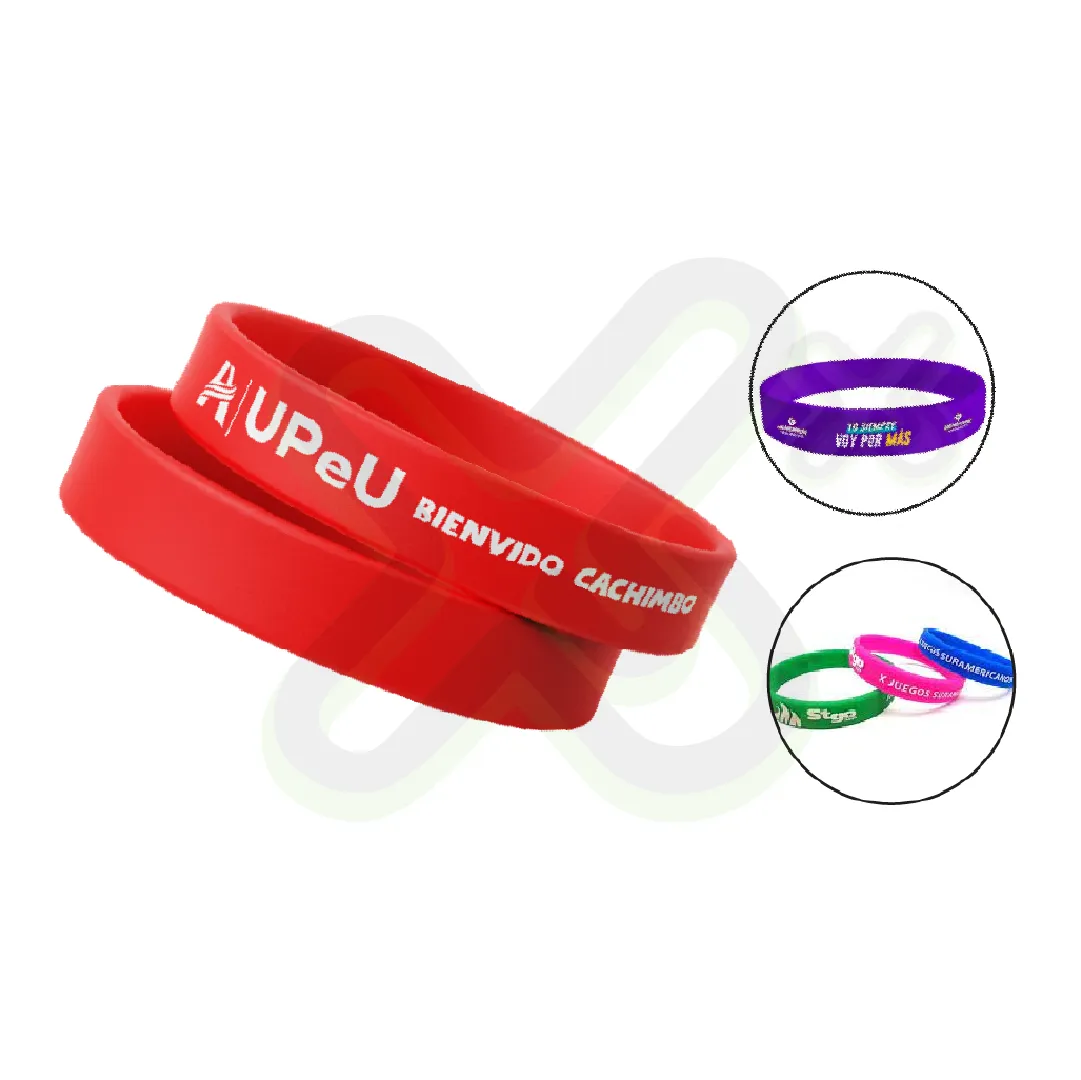 Pulsera De Goma Impresion A Un Color