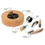 Set De Vino Ecologico Con Logo personalizado con logo