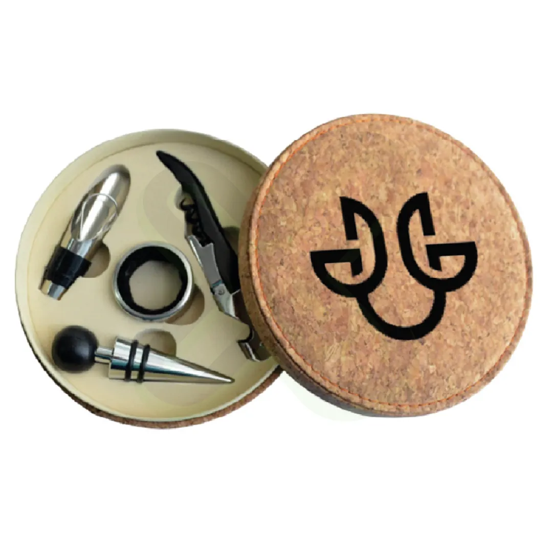 Set De Vino Ecologico Con Logo