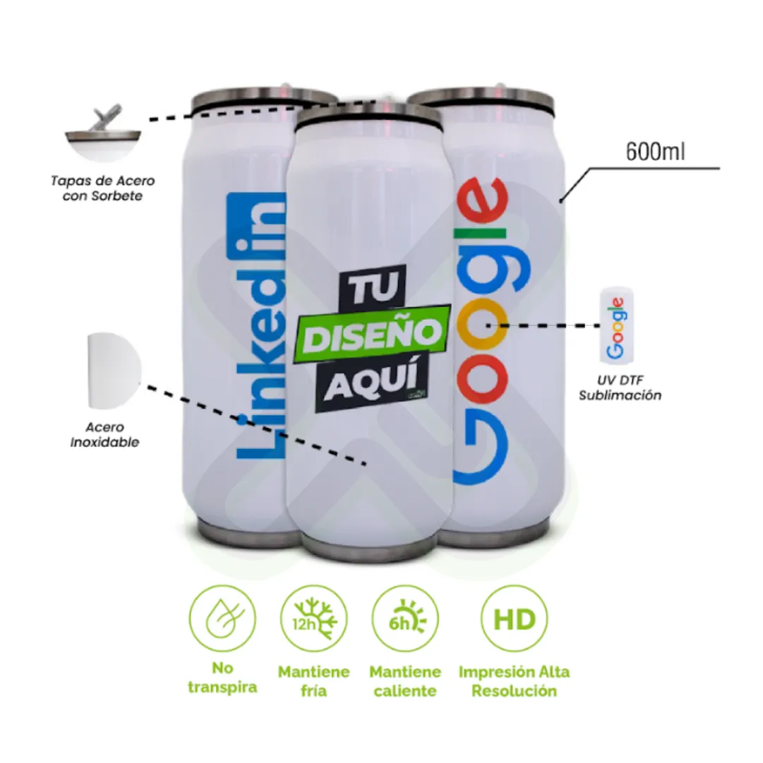 Termo Tumbler Lata personalizado con logo