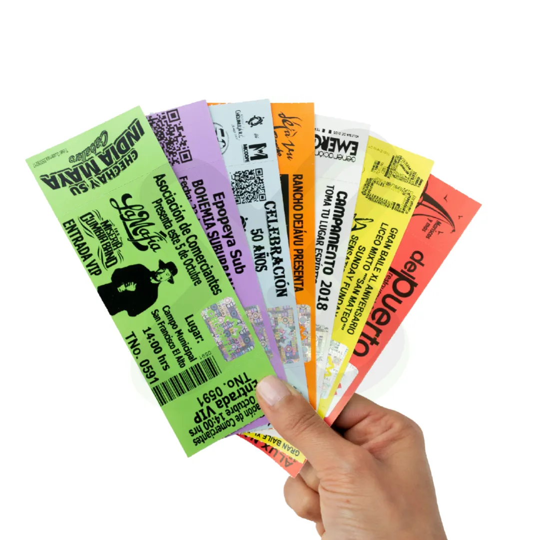 Ticket Con Holograba O Sello De Seguridad