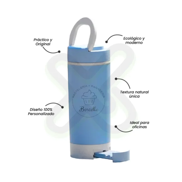 Tomatodo Cafetero Fibra De Trigo 350Ml Con Soporte Telefono personalizado para empresas