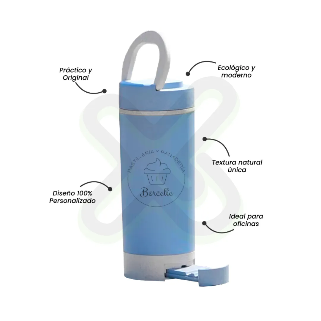 Tomatodo Cafetero Fibra De Trigo 350Ml Con Soporte Telefono personalizado para empresas