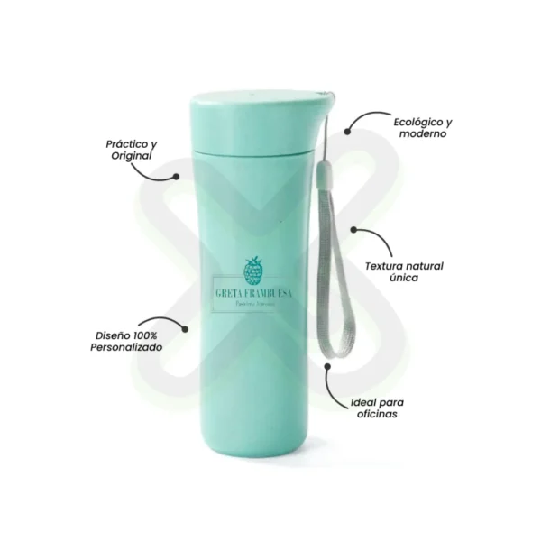 Tomatodo Cafetero Fibra De Trigo 400Ml personalizado para empresas