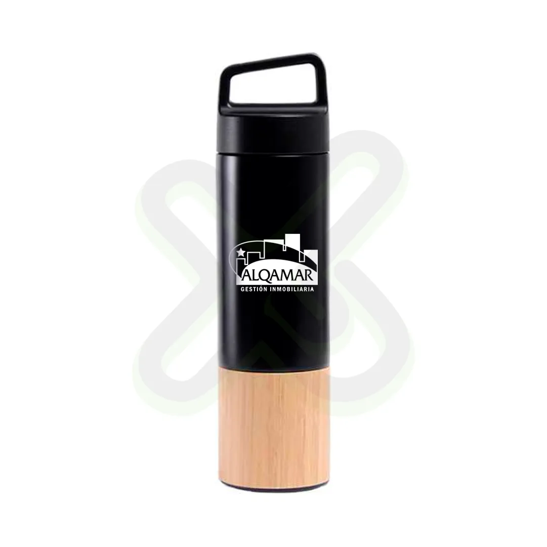 Tomatodo De Acero Inoxidable Base Bamboo
