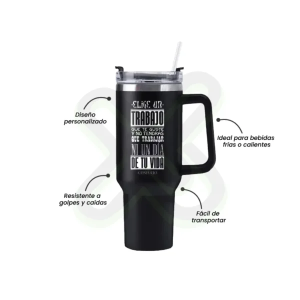 Tomatodo Thumbler Tipo Stanley personalizado para empresas