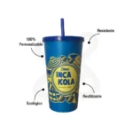 Tumbler Plastico Con Sorbete publicitario para empresas