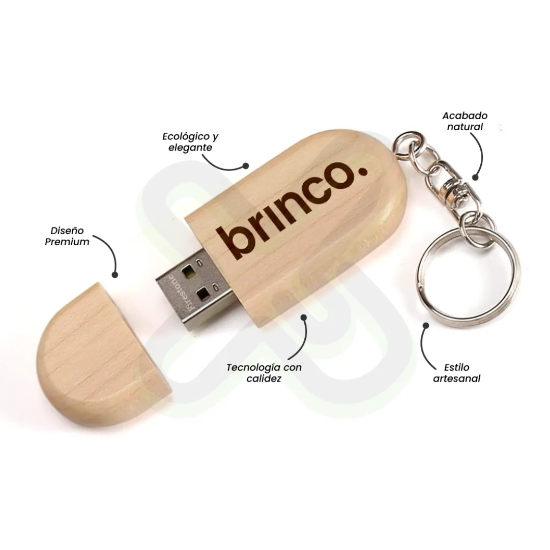 Usb Ecologico Bamboo personalizado para empresas