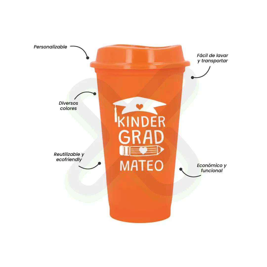 Vaso Mug Cafetero Plastico publicitario para empresas