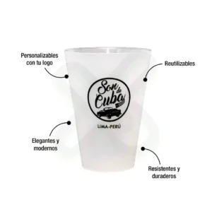 Vaso Pavonado Triangular 20 Oz publicitario para empresas