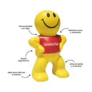 ANTI ESTRES CON DISEÑO MUÑECO SONRISA
