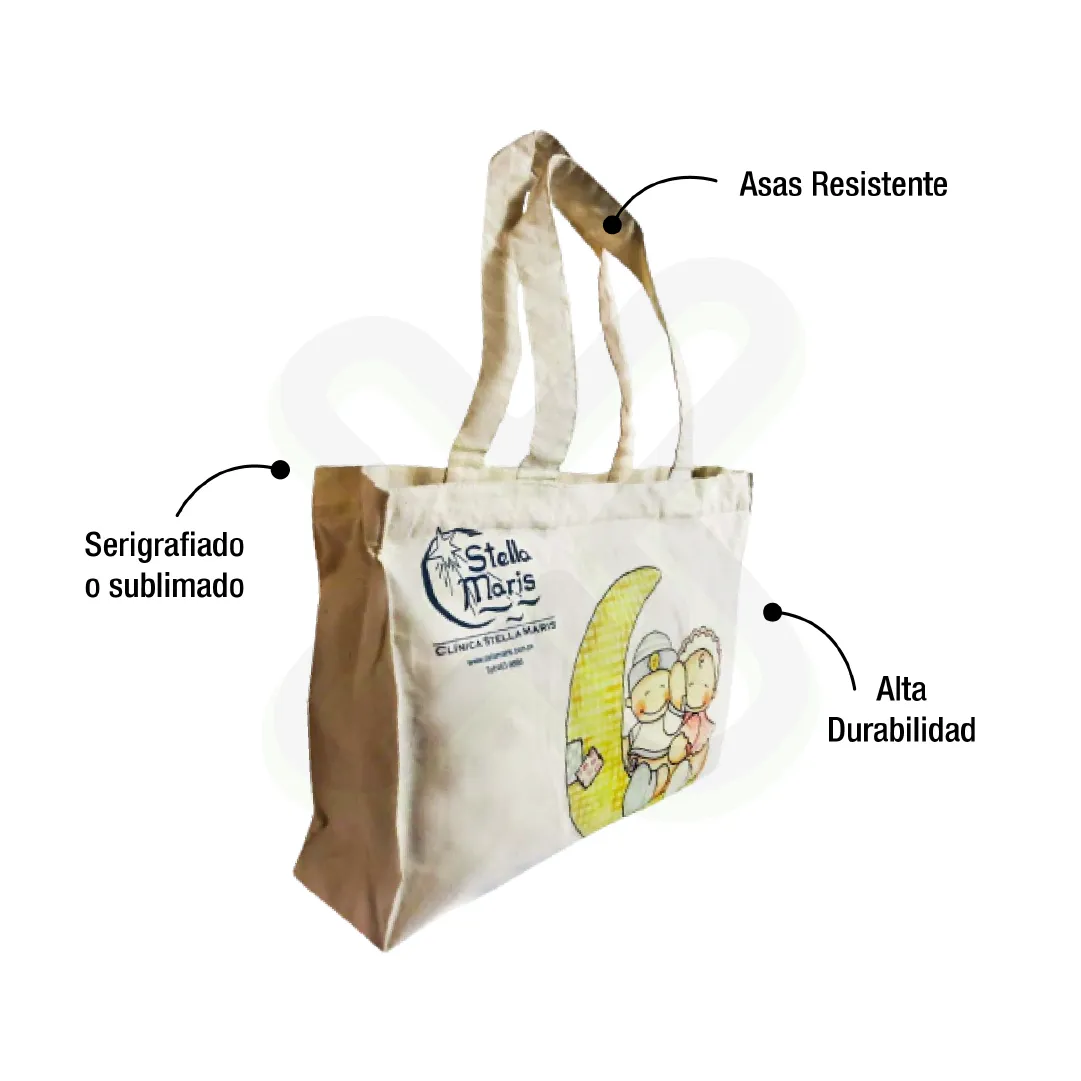 Bolsa Tocuyo Con Fuelle publicitario para empresas