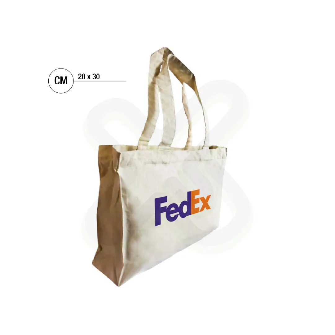 Bolsa Tocuyo Con Fuelle personalizado con logo