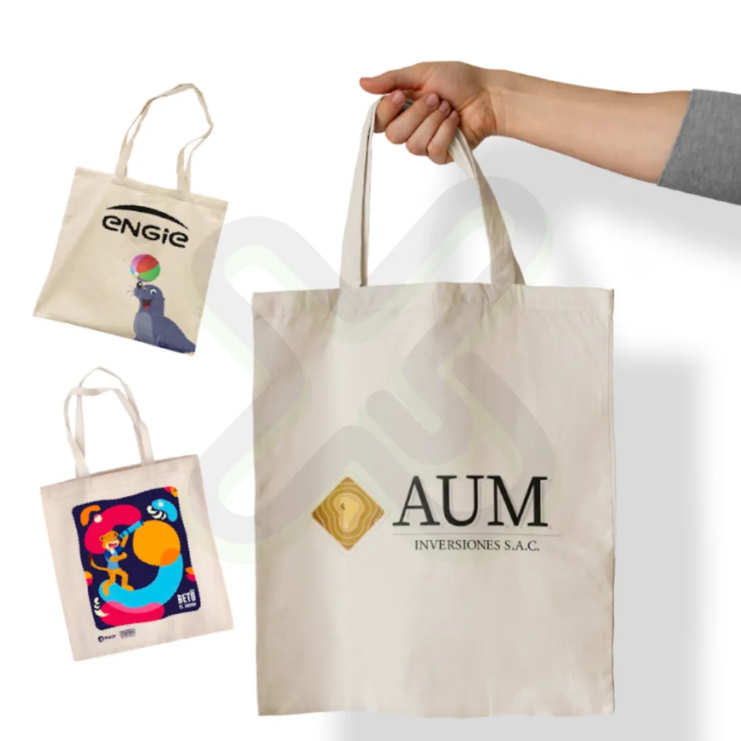 Bolsa Tocuyo Doble Asa 115Gr De 35 30 personalizado con logo