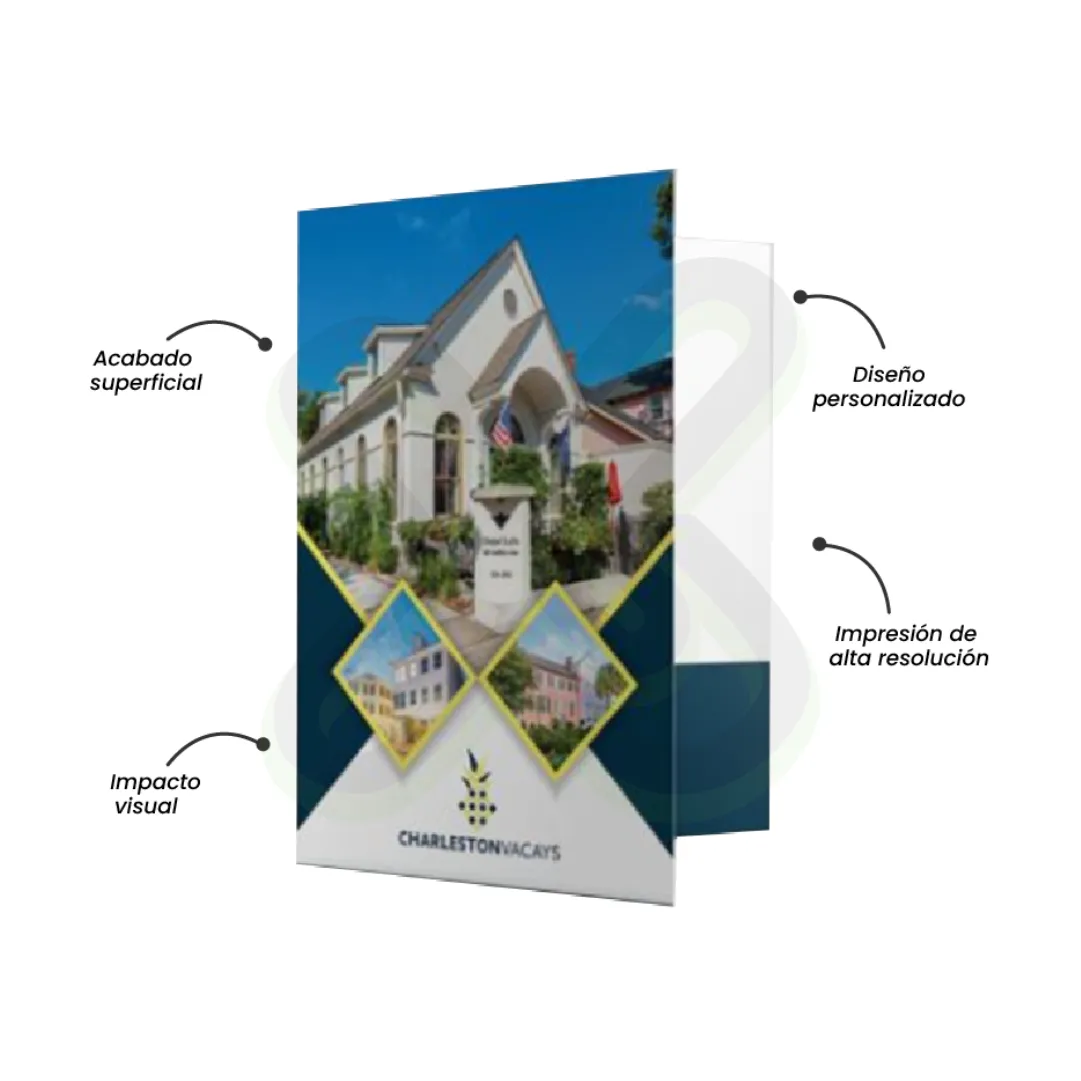 Folder Corporativo Plastificado Mate publicitario para empresas
