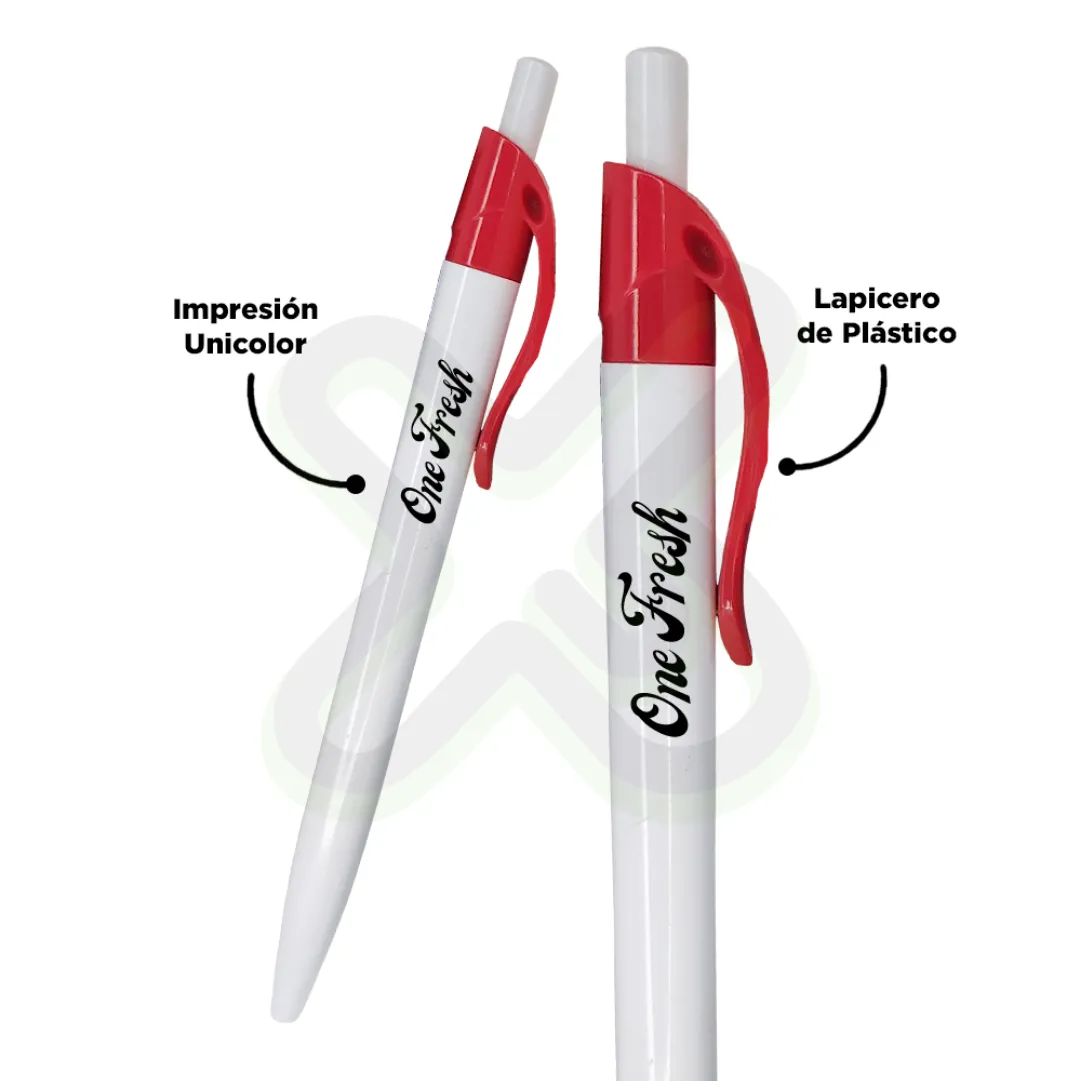 Lapicero Plastico 12 personalizado con logo
