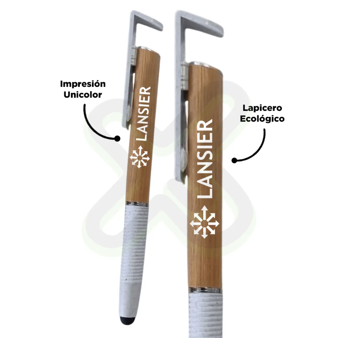 Lapicero Bámbu Fibra De Trigo C/Touch personalizado con logo