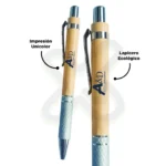 Lapicero Bamboo Con Metal personalizado con logo