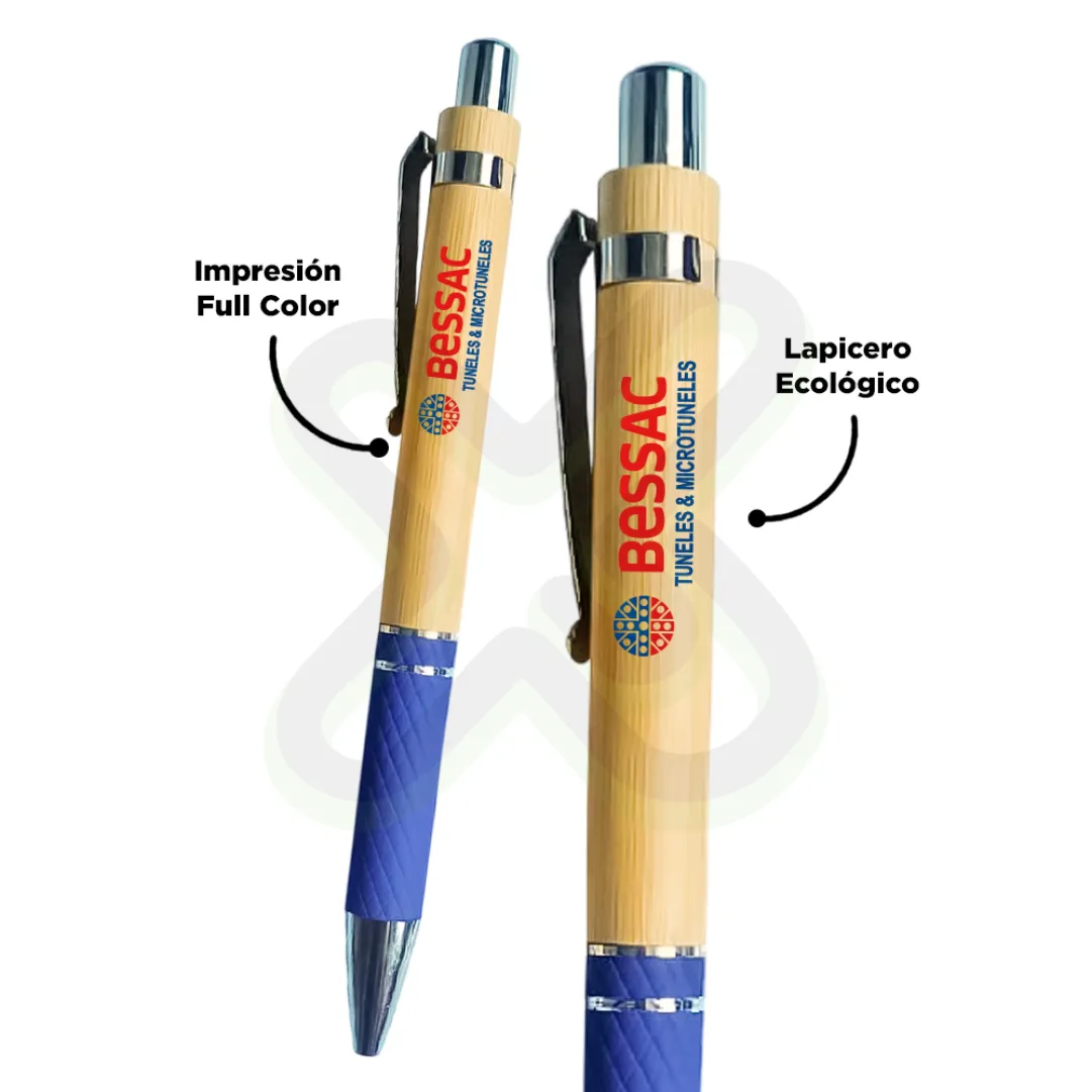 Lapicero Bamboo Con Metal
