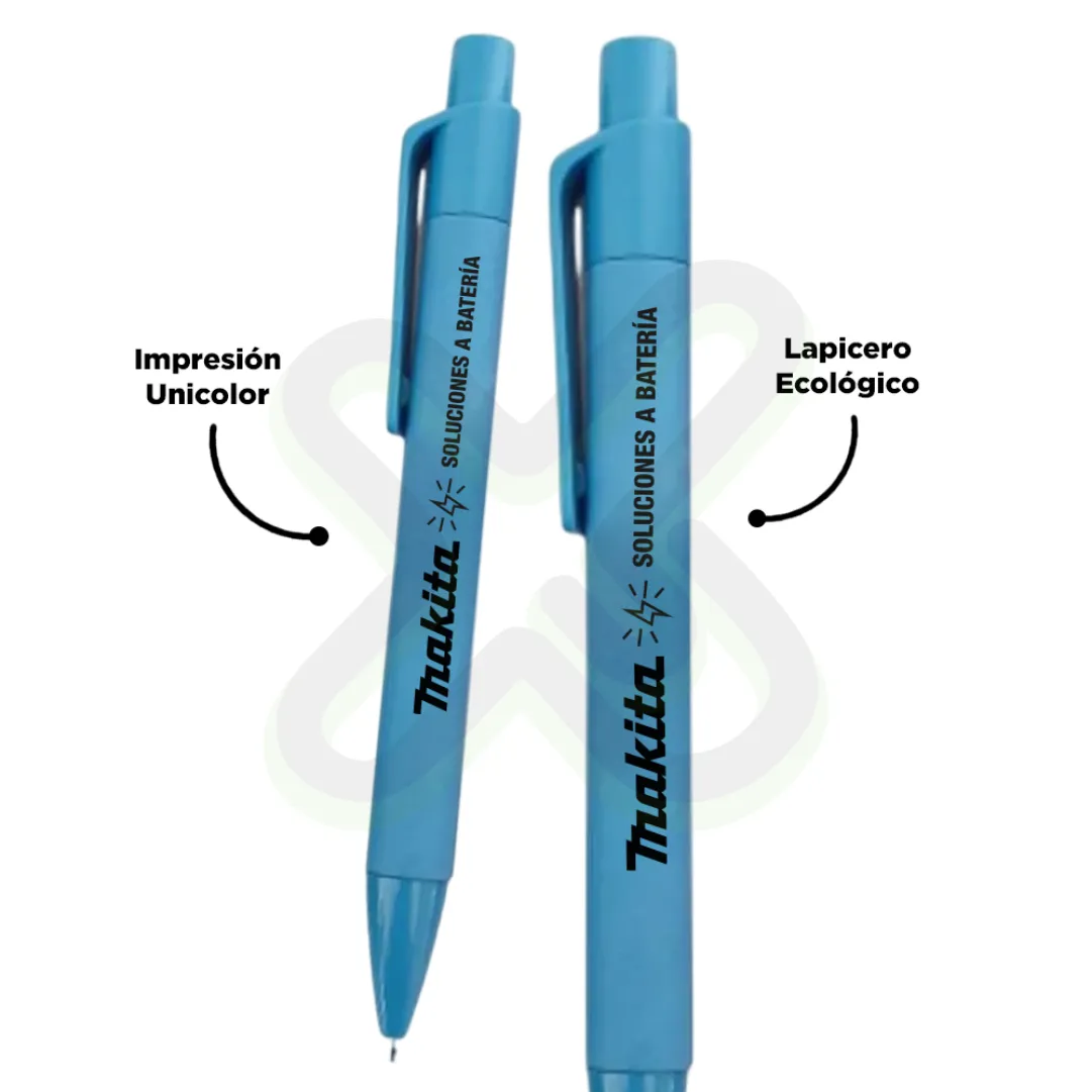Lapicero Ecologico Grueso personalizado con logo
