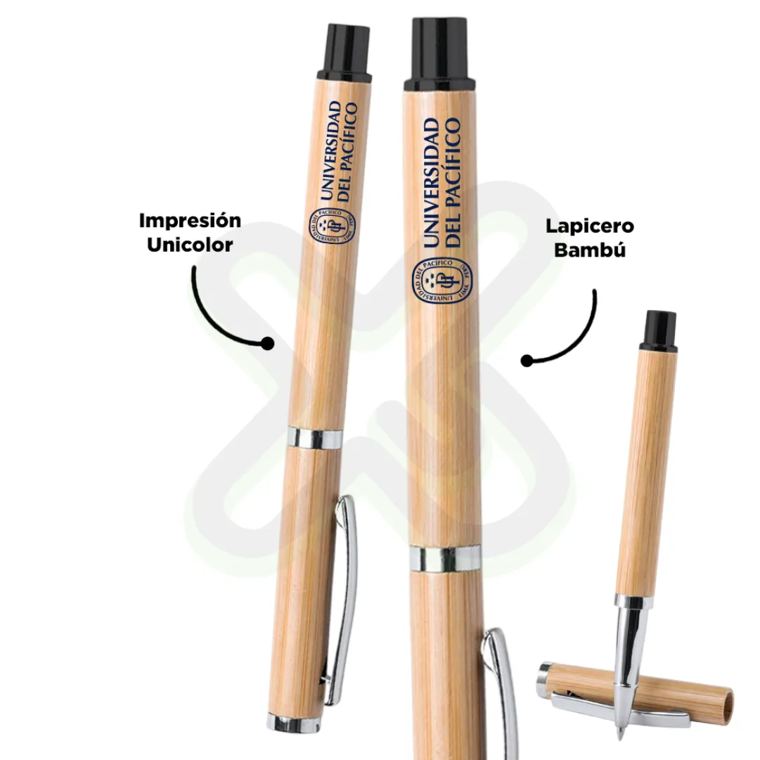 Lapicero Bamboo 3 personalizado con logo