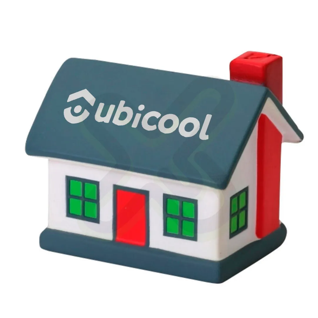 Anti-Estrés Con Diseño De Casa personalizado con logo
