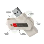 Usb Twister Trigo 64 Gb publicitario para empresas