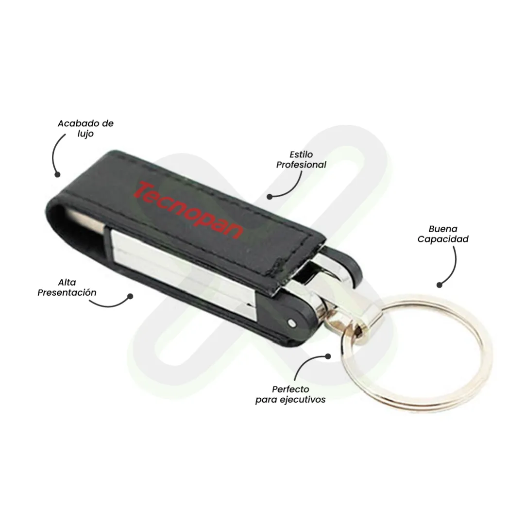 Usb De Cuero Luxor 32 Gb personalizado para empresas