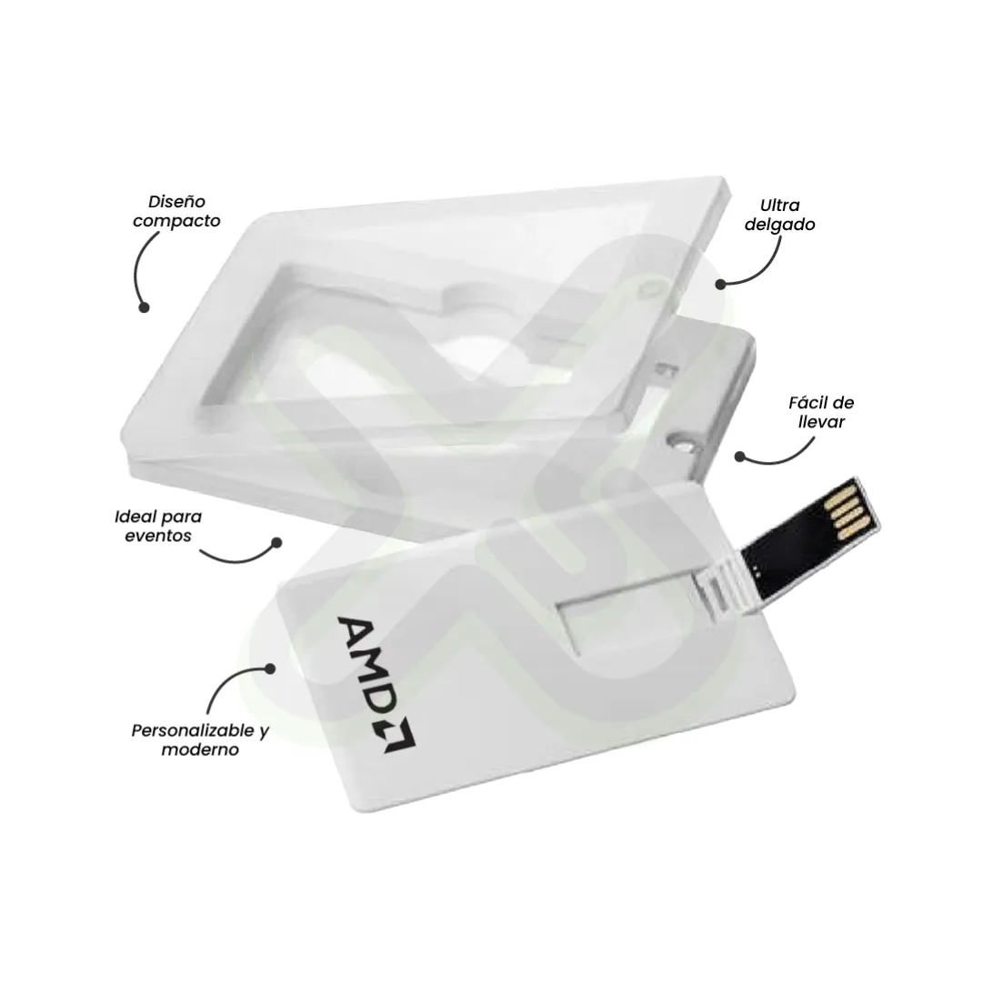 Usb Tarjeta 64 Gb publicitario para empresas