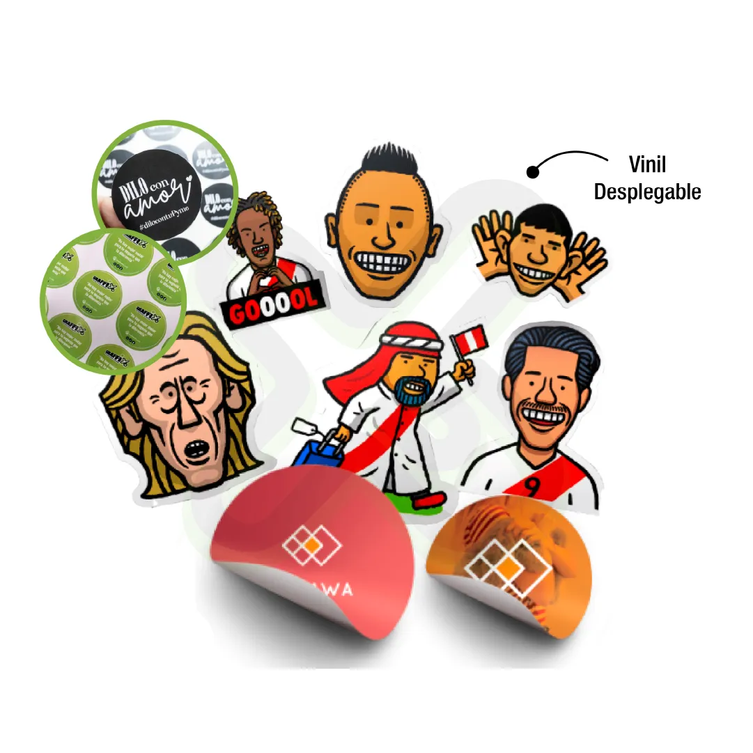 Plancha De Stickers publicitario para empresas